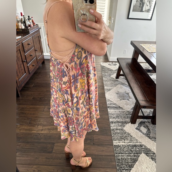 Kimchi Blue by Urban Outfitters Bohemian Mini Floral Dress Size Medium - Picture 2 of 9